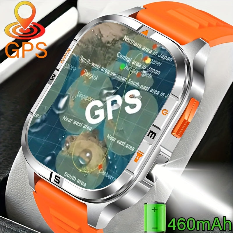 COIUSOR'S New GPS Smart Watch 2.01-inch TFT Highresolution Display, Equipped with High-Precision GPS Sports positioning, wireless call sync SMS alerts, GPS L1+L5 Dual-Frequency Positioning, Compass, Altitude, Air Pressure, Hi