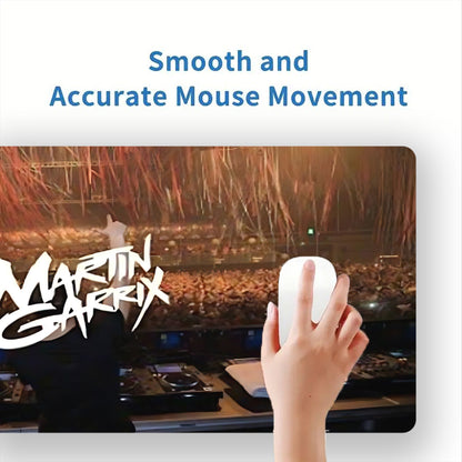 Martin Garrix Logo Gaming & Office Mouse Pad - Non-Slip Rubber Base, Smooth Tracking Surface, DJ-Inspired Desk for PC/Laptop, Durable Computer Accessory with Iconic Signature Design for Fans