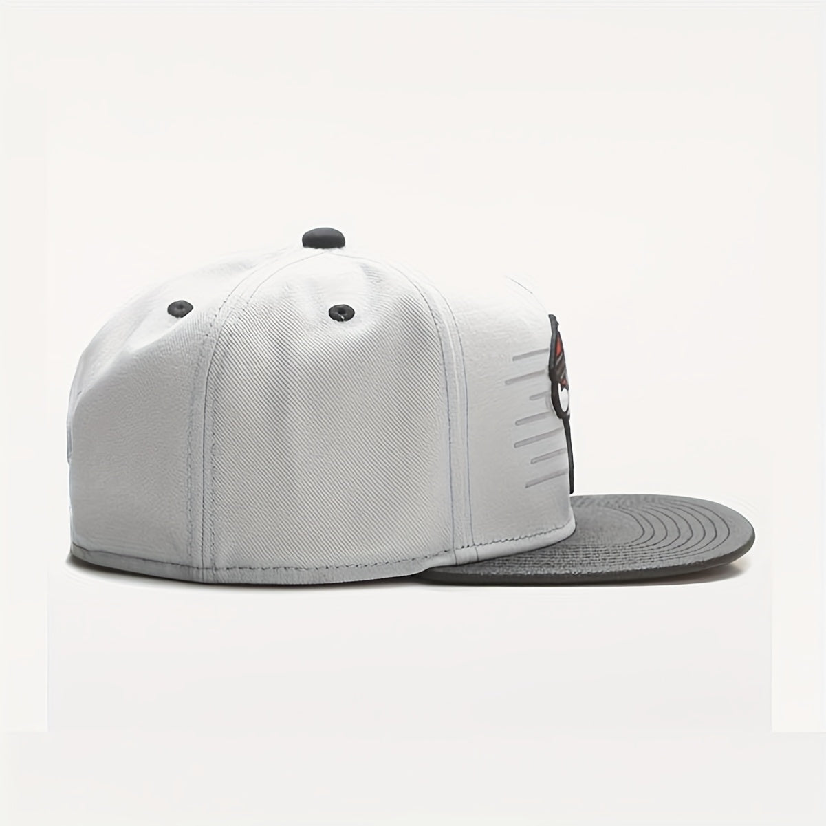 Gray Game Controller eSports Cartoon Adult Flat Brim Cap Sports Climbing Baseball Cap