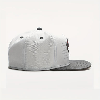 Gray Game Controller eSports Cartoon Adult Flat Brim Cap Sports Climbing Baseball Cap