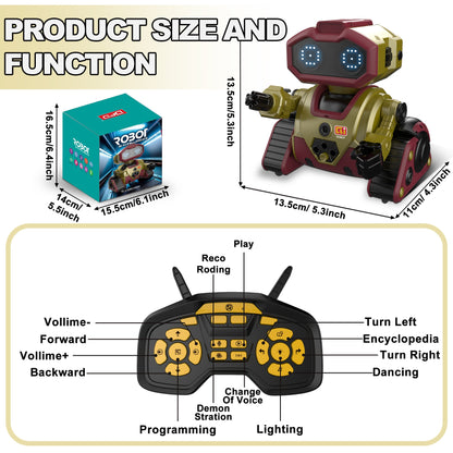 Intelligent Robot Toys, with Automatic Demonstration And Gesture Control, Flexible Head And Arm Movements, Dancing Actions, Suitable for Children Over 3 Years Old, Suitable for Both Boys And Girls., Robots for, Robot Dog for