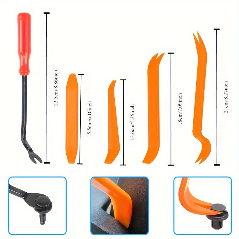845Pcs Auto Fastener Clips Car Body Push Retainer Pin Rivet Bumper Door Trim Panel Retainer Fastener Kit Auto Removal Tool