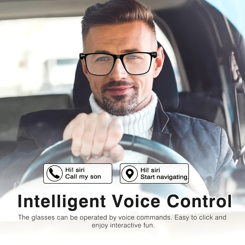 AI Smart Glasses, Smart Glasses with 164 Languages Real-time Translation Support, AI Chat Deepseek R1 And Gemini-2.5 System, Built-in Microphone And Speaker, Calls Music Playback And Hands-Free Calling, Physical Color Changin