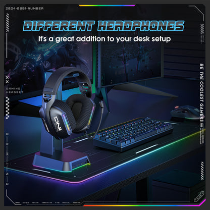 ONIKUMA 2.4G Tri-Mode Wireless Headset for PS5, PS4/FPS Gamer, PC, 2.4GHz Wireless Gaming Headset with Microphone, Wireless 5.3 Gaming Headset, Stereo Audio