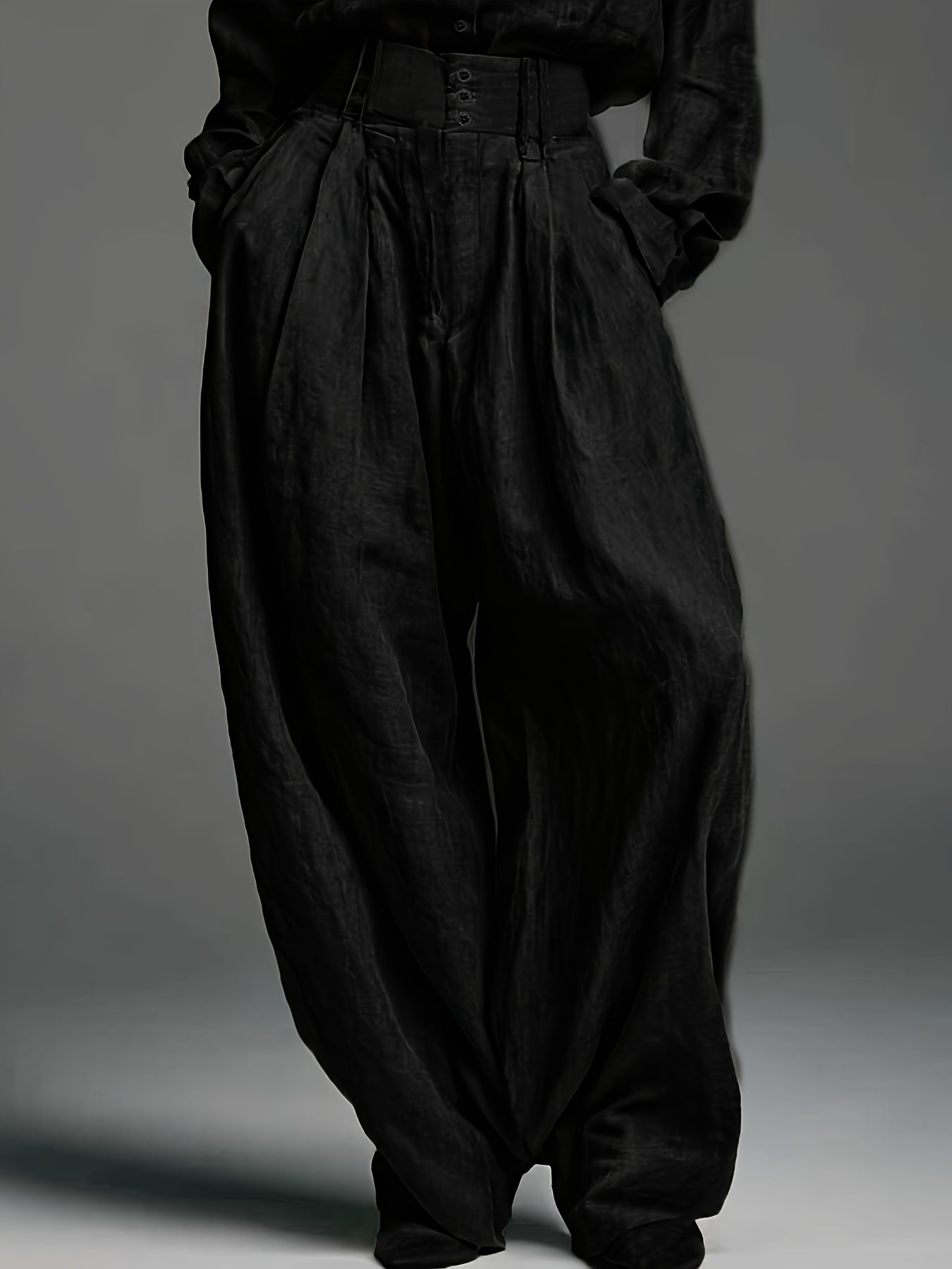 Early Autumn Women'S Fashion Two-Piece Set | Solid Color Shirt and Pants with Casual Style and Fake Buttons Detail