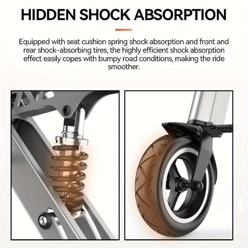 2Wheels 10'' Tires Electric Scooter 36V 7.5AH Battery 250W Motor 15Mph 15Miles, Electric Scooter for Women, Scooter Electric Fast, Scooter, Electric Scooter with Seat, Lastmile Transport, Urban Commuting, Modern Mobility, Por