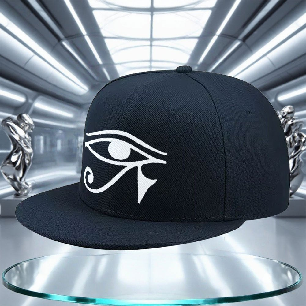 Pharaoh'S Eye Baseball Cap - Adjustable Snapback Hat with Ancient Egyptian Eye Design, Lightweight for Gym, Travel, Halloween, Everyday - Unisex Streetwear for Men & Women - All-Season Casual & Formal Outfits, Gym Headwear, S