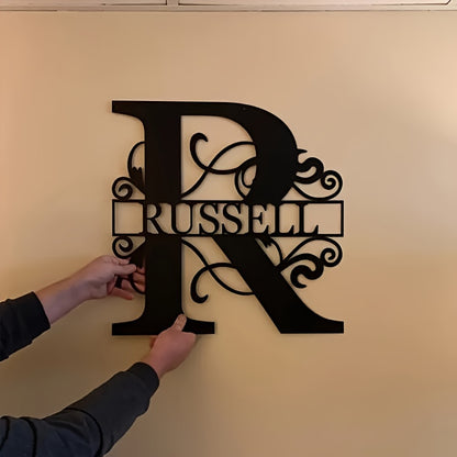 1pc Customizable Metal Sign, Personalized Split Letter Metal Craft Signage, Custom Letter, Perfect Gift for Friends & Family, Wall Art, Home Decor Halloween Christmas Decorations