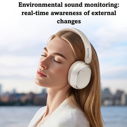 [ANC Wireless Headphones] Philips Wireless Bluetooth Headphones with ANC Hybrid Active Noise Cancelling | Over-Ear HiFi Surround Sound, 80 Hours Playtime, Five ENC Noise Cancelling, for iPhone and Android