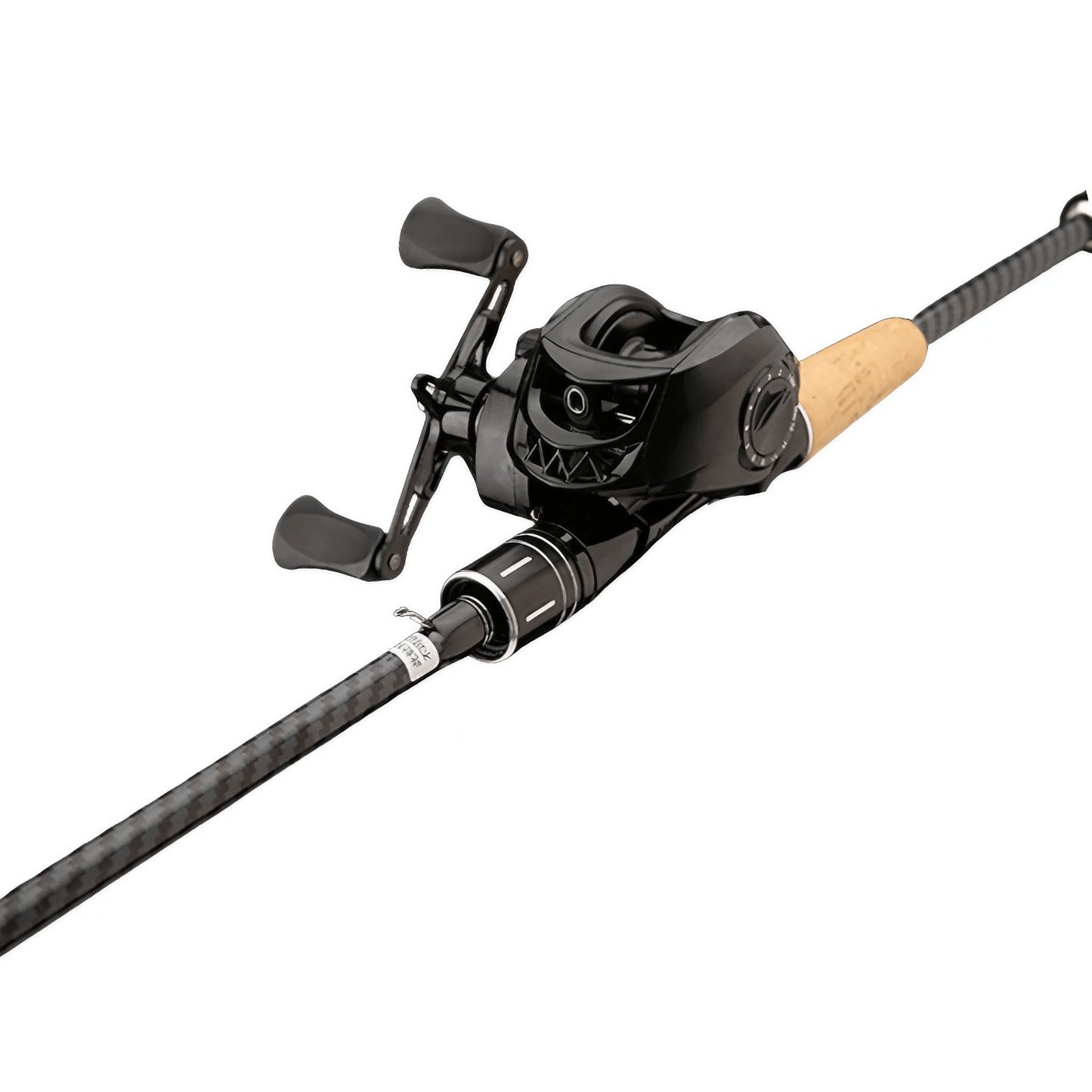 Heavy-Duty Carbon Fiber Fishing Rod & Aluminum Alloy Reel Combo - 7.2:1 High Speed Casting, 10 Drag Settings, Saltwater/Freshwater Long Casting Rod Set for Bass, Trout, Redtail - Lightweight Fly Fishing Gear for Large Game Fi