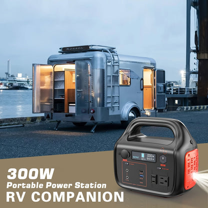 300W/600W/1000W+200W Solar Panel Portable Power Station, 1075Wh Backup Lithium Battery, 120V/1000W AC Outlet, Solar Generator For Home, RV, Outdoor, Camping And Emergencies Use