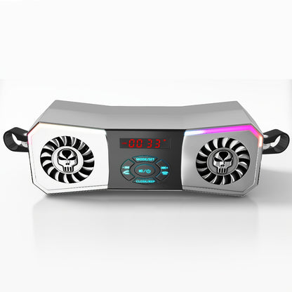 Handlebar Mounted Wireless Motorcycle Speakers | Audio System with USB, FM Radio, Volume Control | Includes Free Extension Cord