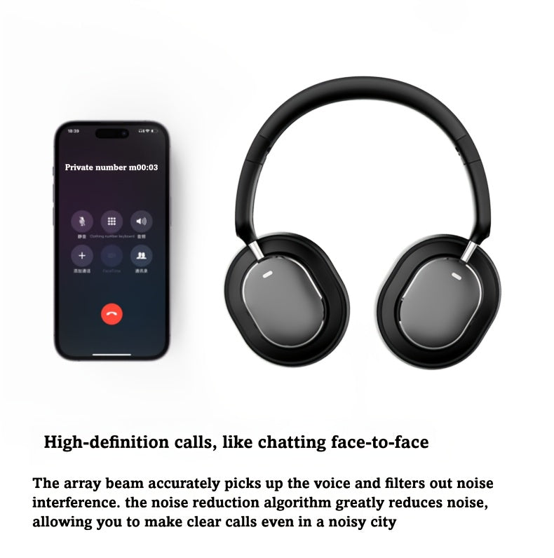Philips Wireless Bluetooth Headphones, ANC Hybrid Active Noise Cancelling Headphones, Over-Ear Wireless Headphones, Wireless On-Ear Bluetooth Headphones, HiFi Stereo with Microphone, ANC Active Noise Cancelling Headphones, Fo
