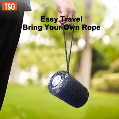 Portable Wireless Speaker for Outdoor Use, Featuring High-Quality Sound, TWS Stereo for Hands-Free Calls, And Compatibility with TF Cards And USB Drives. It Can Connect to Mobile Phones, Tablets, And Tvs with a Range of Up to