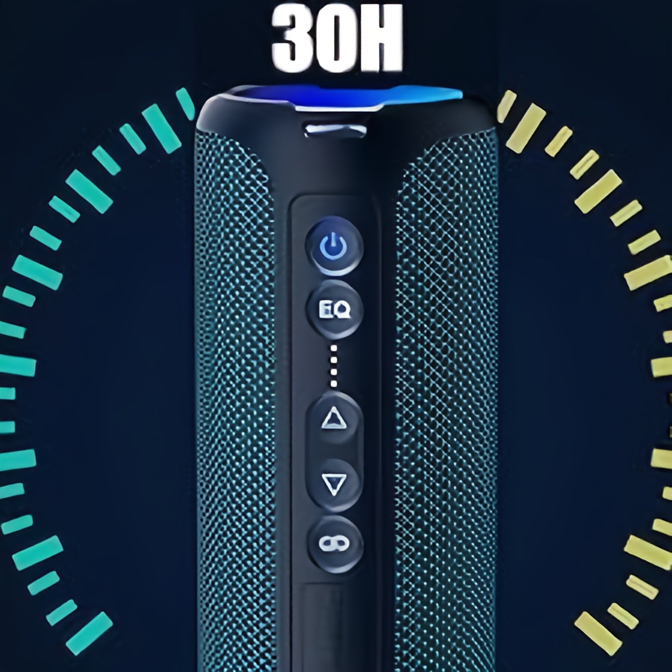 Ortizan Wireless Speakers, 40W Loud Sound, Wireless Stereo, IPX7 High Quality, Extra Bass, LED Light, BT5.3, Portable Compact Speaker for Shower, Outdoor, Beach, Home, Party. Gifts for Men And Women., Outdoor Speaker, Shower