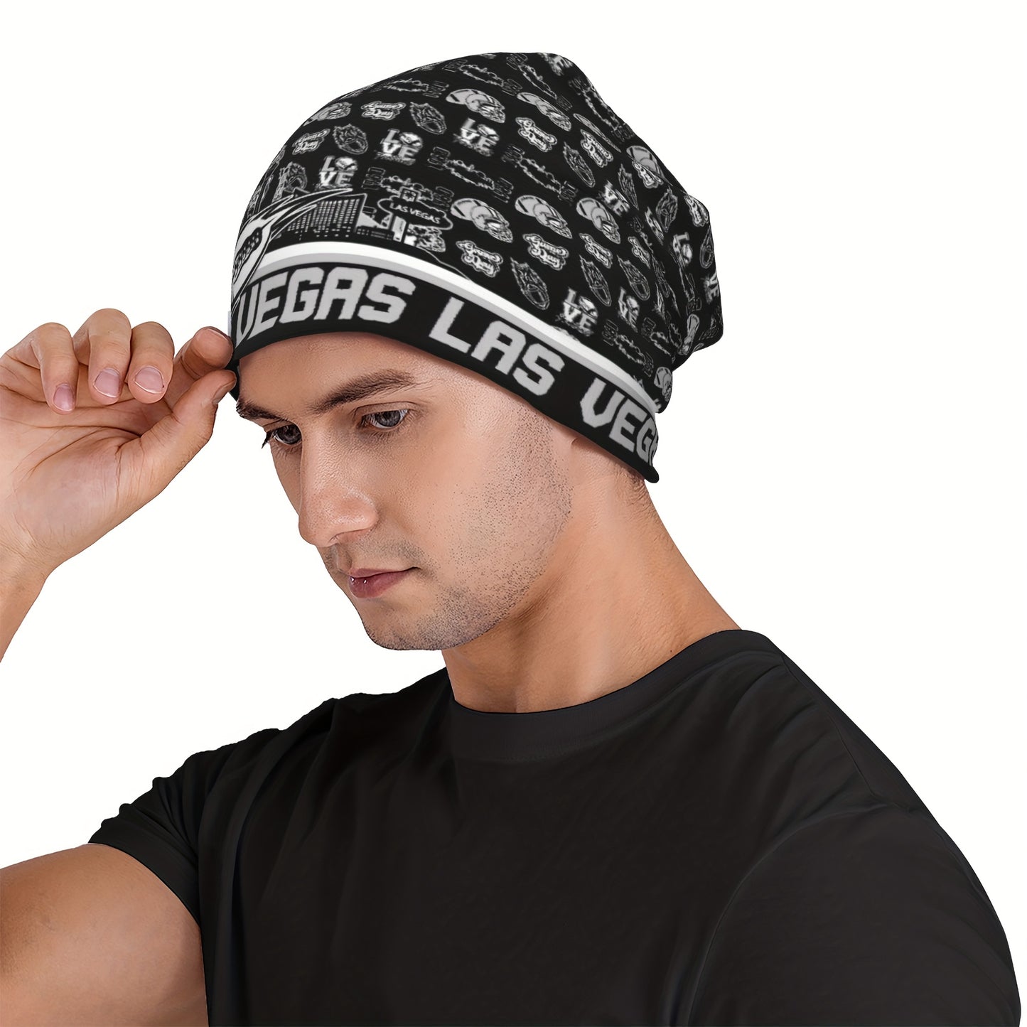 Las Vegas Football Team Logo Beanie Hat - Sport Style Warm Unisex for men & women, Sizing, All-Season Gift for Football Fans (Ideal for Games, Christmas, New Year) - Ultimate Cold Weather Accessory