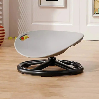 Dual-Piece Core Training Set | 360° Rotating Sensory Chair + Pilates Wand Chair | Egg-Shaped Non-Slip Seat with Spring Resistance Adjustment | Enhances Balance Stability | Suitable for Autism, ADHD, Fitness Beginners | Metal
