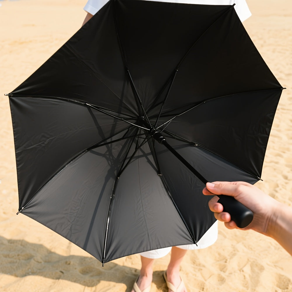 1pc Automatic Open/Close Umbrella with Self-Opening/ Closing Button, 8-Rib Sturdy Frame, Lightweight Compact Folding Travel Umbrella for Men & Women, Windproof Portable Automatic Brella with Auto Open/Close, One-Touch Operati