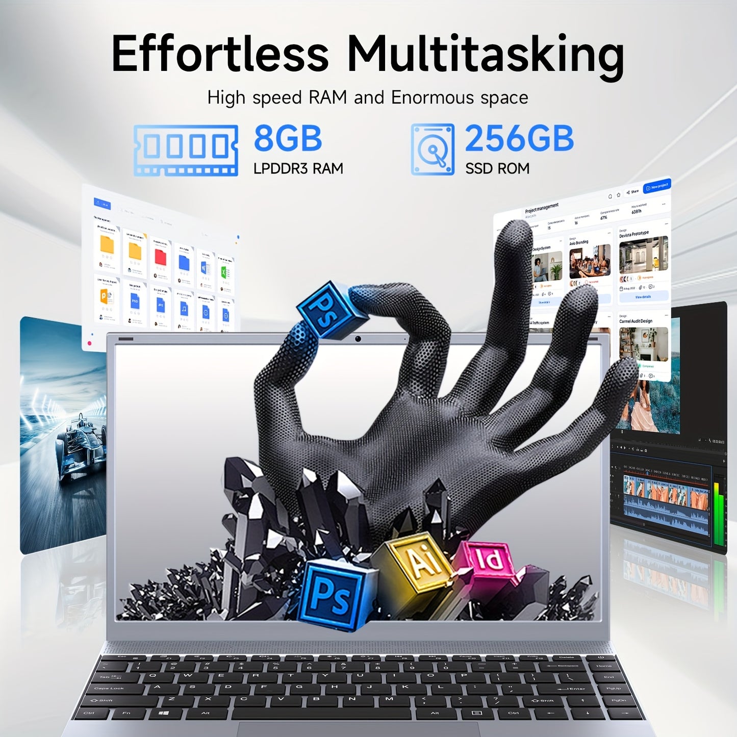 The Newly Released 14-Inch Ultra-Slim Laptop Is Perfect for Business, Gaming, And Office Use, Making It Portable And Lightweight. It Features an Intel Pentium J3710 Processor (Up to 2.64Ghz), 8GB of RAM