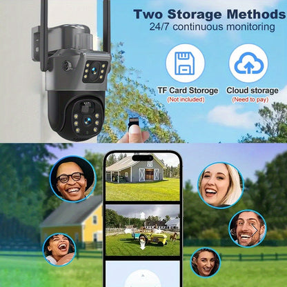 1pc 5MP Smart Solar CCTV, AI Home Monitor with Fall Alert & Emergency Call, Two-Way Talk, Night Vision, Cloud Service – Easy Setup for Bedroom, Bathroom, Living Room, Hall