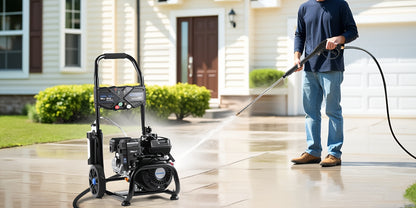 MUTAOMAY 3500PSI High-pressure Cleaning Machine, 2.3GPM High-pressure Cleaning Machine, with Four Adjustable Nozzles From 0 ° to 40 °, 25 Foot Long High-pressure Hose, Suitable for Flushing Dirt, Walls, Floors, Terraces, Ga