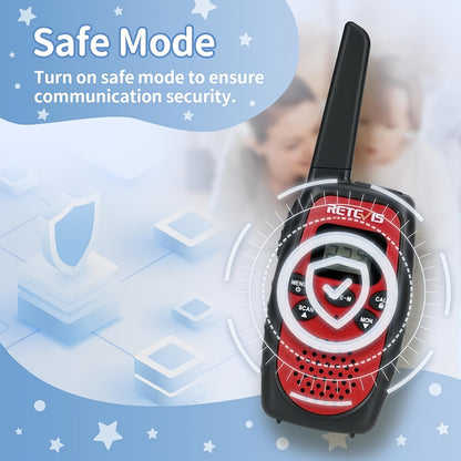 3/6/9/12pcs Walkie Talkies, 6-Pack Portable RT628S Walkie Talkies, 2-Way Radio with Long Range, Safe Mode, and VOX, Ideal for Keeping in Touch with Neighbors and Family Members, Walkie Talkies for Camping, Hiking, and Adventu