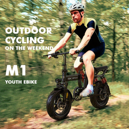 Foldable Electric Bike for Adults & Teens, M1 700W Ebike, 48V 20Ah Removable Battery 32km/h, LCD Display, Perfect for Back to College, Dual Disc Brakes, Commuting, Camping And Giving (Fall Deal)