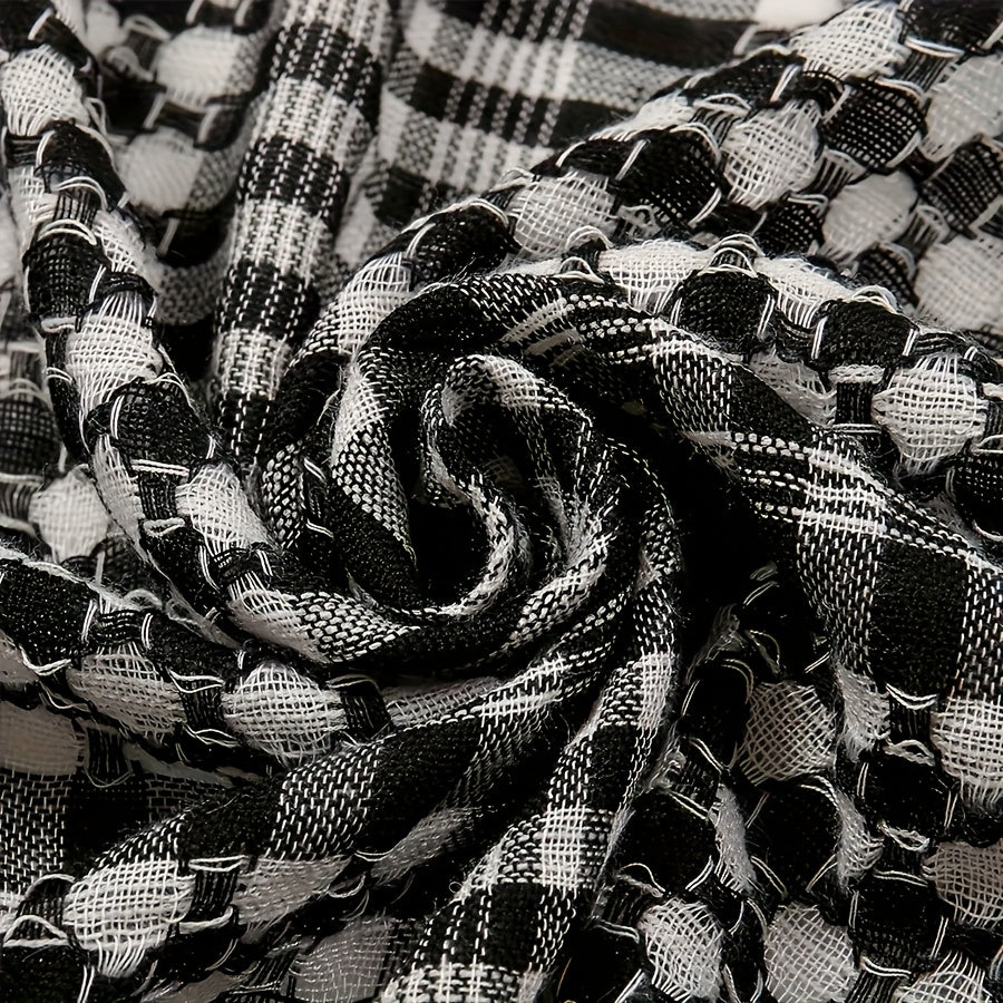 [Two piece set ]Arabic square scarf hanging on all sides with contrasting colors, Arab headscarf jacquard scarf, formal casual robe, clothing headscarf set, perfect gift for men during Ramadan, a choice for holiday gifts