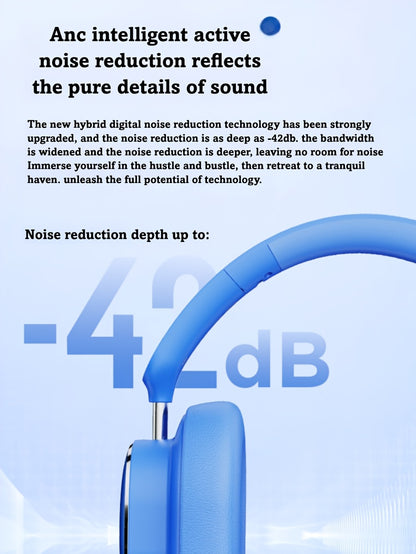 Philips Wireless Bluetooth Headphones, ANC Hybrid Active Noise Cancelling Headphones, Over-Ear Wireless Headphones, Wireless On-Ear Bluetooth Headphones, HiFi Stereo with Microphone, ANC Active Noise Cancelling Headphones, Fo