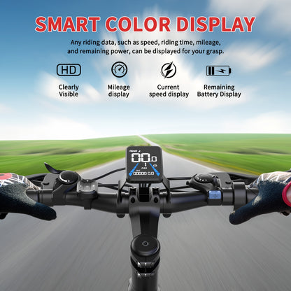 Mountain Electric Bicycle, Battery Can Be Sold Separately, 500W (peak 740W) Silent Motor, 26 Inch Tires, Power Brake, Alloy Frame, 20MPH, Additional Mudguard, Equipped With Front Plug And Lighting System
