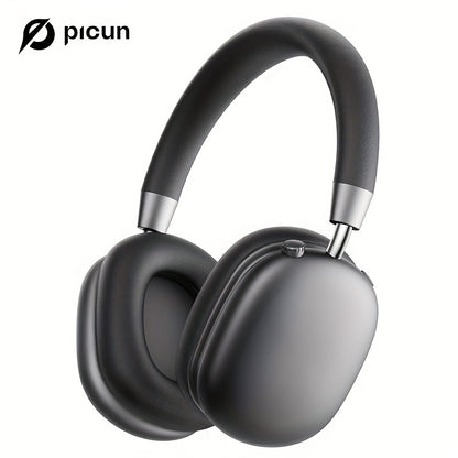Picun F5 Hybrid ANC Wireless Headphones with 45dB Noise Cancellation, Wireless 5.4 Low-Latency, Spatial Audio, Hybrid ANC/Passive Mode, -C/, Compatible with PC/Laptop/Tablet/Skiing Headphones, 3.5mm Cable & Built-in Mic