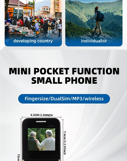 Innovative Mini Pocket Phone | Lightweight, Dual-Sim, Long Standby Time, 2G Network, Multi-Language Support, Foldable Design, Basic Communication Features, Android Os, Battery, Usb Type-C Charging