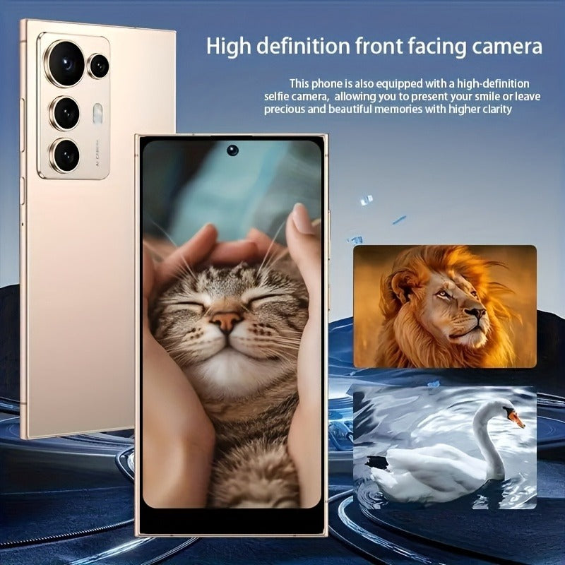 2026 new S25 Ultra Smartphone | 6.8-inch Display, 12GB RAM, 512GB Storage, Dual SIM Dual Standby, Android System, Fingerprint Unlock, Facial Recognition, Includes Headphones, Data Cable, Phone Case & Screen Protector, Fully F
