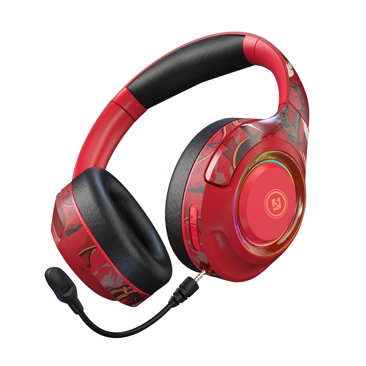 Gaming Headset for PC, PS4, PS5, Xbox, 7.1 Stereo Gaming Headphone for Switch, Over Ear Headphones with Noise Cancelling Mic