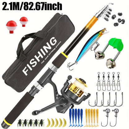 border sea rod road Asian rod full set of combination hard bait soft bait fishing wheel retractable fishing rod novice beginner suit full