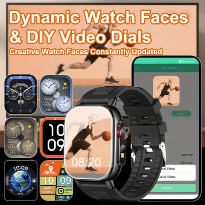 SENBONO Outdoor GPS Smart Watch for Men & Women - 2.01" HD Display, GPS, Compass, Altitude, Wireless Calls, 100+ Sports Modes, Music Control, Weather, Alarm, Camera Control, AI Voice Assistant, Calculator, Sleep Monitoring, U