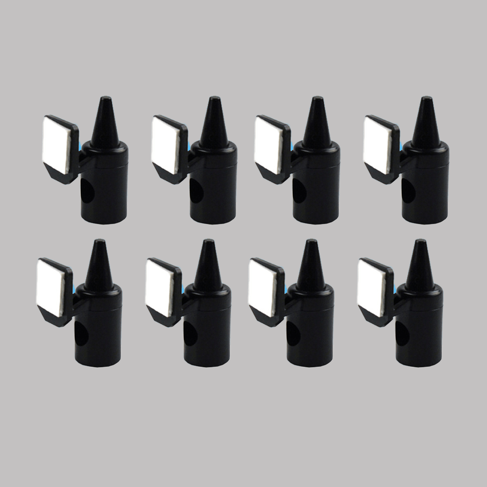 8pcs Car Deer Whistles - Wind-Powered Animal Deterrent Whistles for Road Safety, Prevents Collisions with Animals, Easy to Install with Adhesive Backing