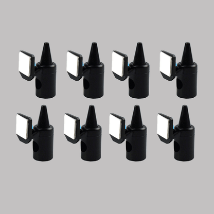 8pcs Car Deer Whistles - Wind-Powered Animal Deterrent Whistles for Road Safety, Prevents Collisions with Animals, Easy to Install with Adhesive Backing
