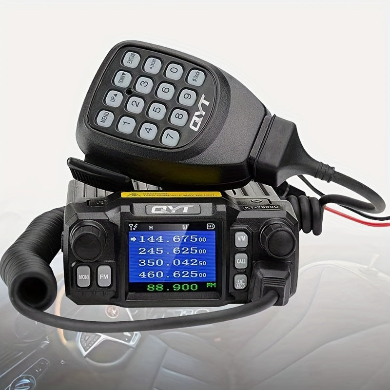 QYT KT-7900D Mini Mobile Radio KT7900D 25W Quad Band Quad Standby Car Radio Walkie Talkie