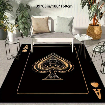 Golden Diamond Velvet + 800g per square meter + Anti-slip Point Plastic Bottom 1pc Christmas Decoration Area Large Mat Red Heart A Mat Non-Slip Machine Washable Easy Matching Home Decor Sofa Coffee Table Mat Bedside Mat Dinin
