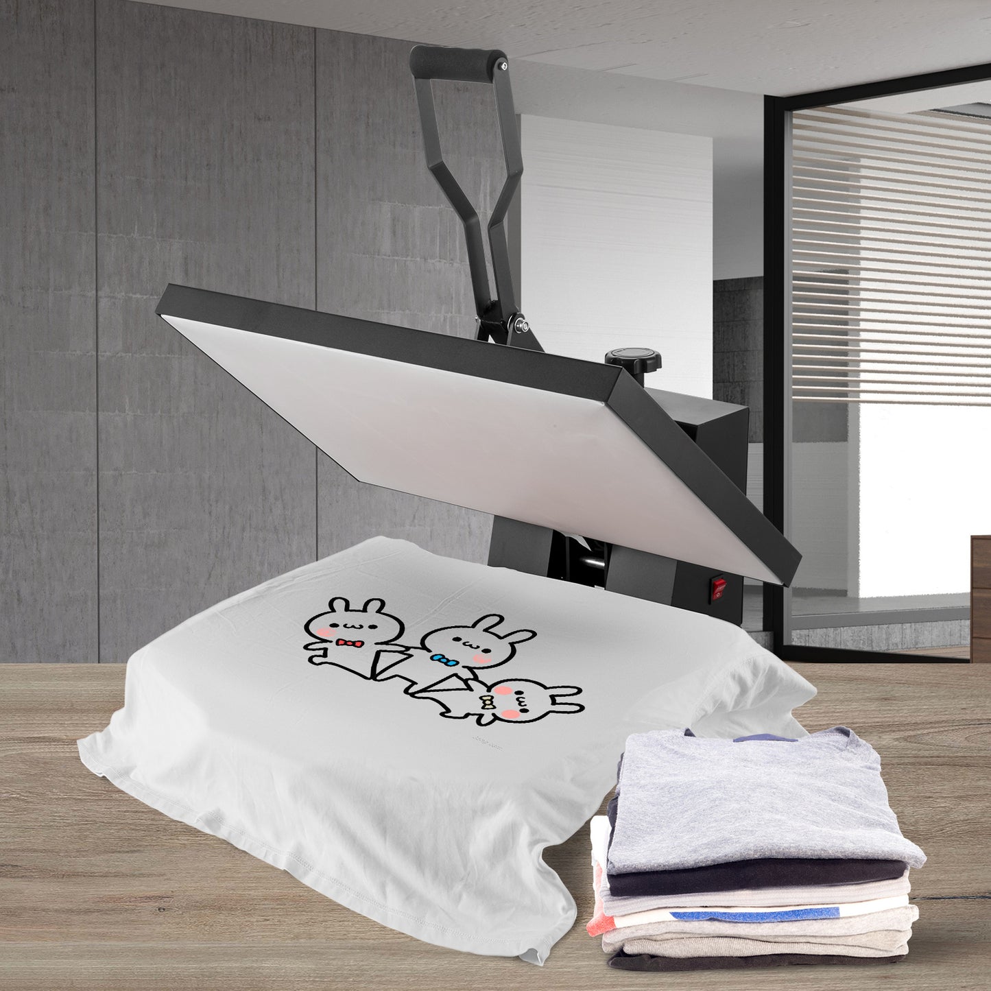 VEVOR 1700W Heat Press, 16x24/15x15/16x20in Power Heat Press Machine, High Pressure Fast Heating Heat Press Machine for T-Shirt, Digital Industrial Sublimation Printer for Heat Transfer Vinyl, Easy to Use, Black