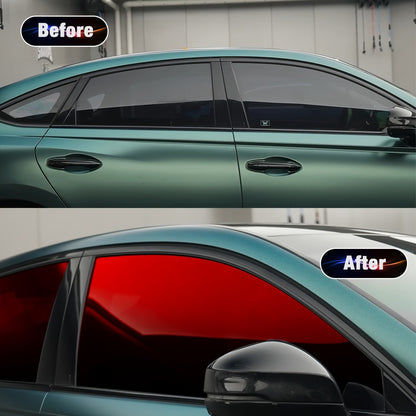 RV Dual tone Gradient Thermal Insulation Film - Explosion proof, Color Contrasting Car Solar Sunshade - Suitable and Easy to Install PET Material Accessories Window Sticker Kit Window Film Suitable for RV RV Glass and Home Wi