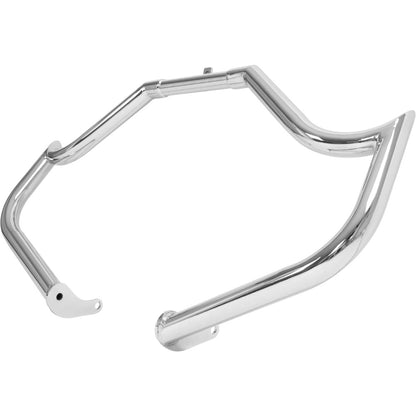 1.5" Engine Guard Crash Bar Compatible with 1997-UP for Harley Davidson Street Glide Electra Glide Road King Replacement for 81013SG14 Steel Silvery