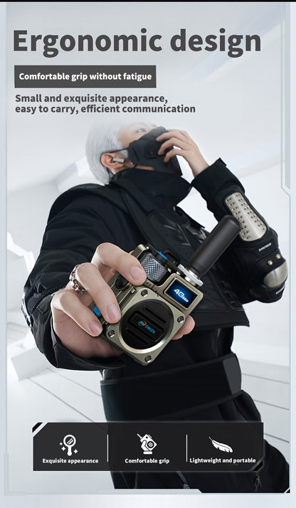 Omi Smart M6 Card Slot Global Intercom, Unlimited Distance 5000km Call Range, Metal Body, Shockproof and Drop-Resistant, HD Blue Screen, 5-Day Long Standby, 8K Intelligent Noise-Cancelling Speaker, Mini Design, Offroad Commun