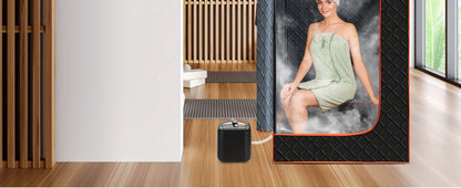 Portable Full Body Sauna Box | Personal Steam Sauna Tent for Home Spa with 3L 110V Steamer, Composite Fabric, Plug Powered, Suitable for Gym, Pilates, Garage, Hot Tub (36 * 36 * 71inch)
