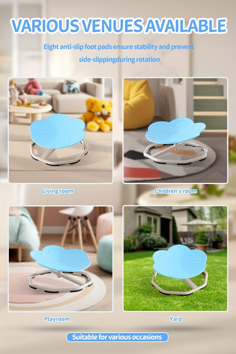 Kids Swivel Chair | Kids Sensory Spinning Chair for Autism | Body Coordination Training Chair | Cat Claw Shaped Non Slip Sensory Toys 360° Spinning Chair for Kids Aged 3+ | Back to School Supply