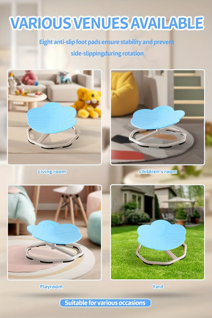 Kids Swivel Chair | Kids Sensory Spinning Chair for Autism | Body Coordination Training Chair | Cat Claw Shaped Non Slip Sensory Toys 360° Spinning Chair for Kids Aged 3+ | Back to School Supply