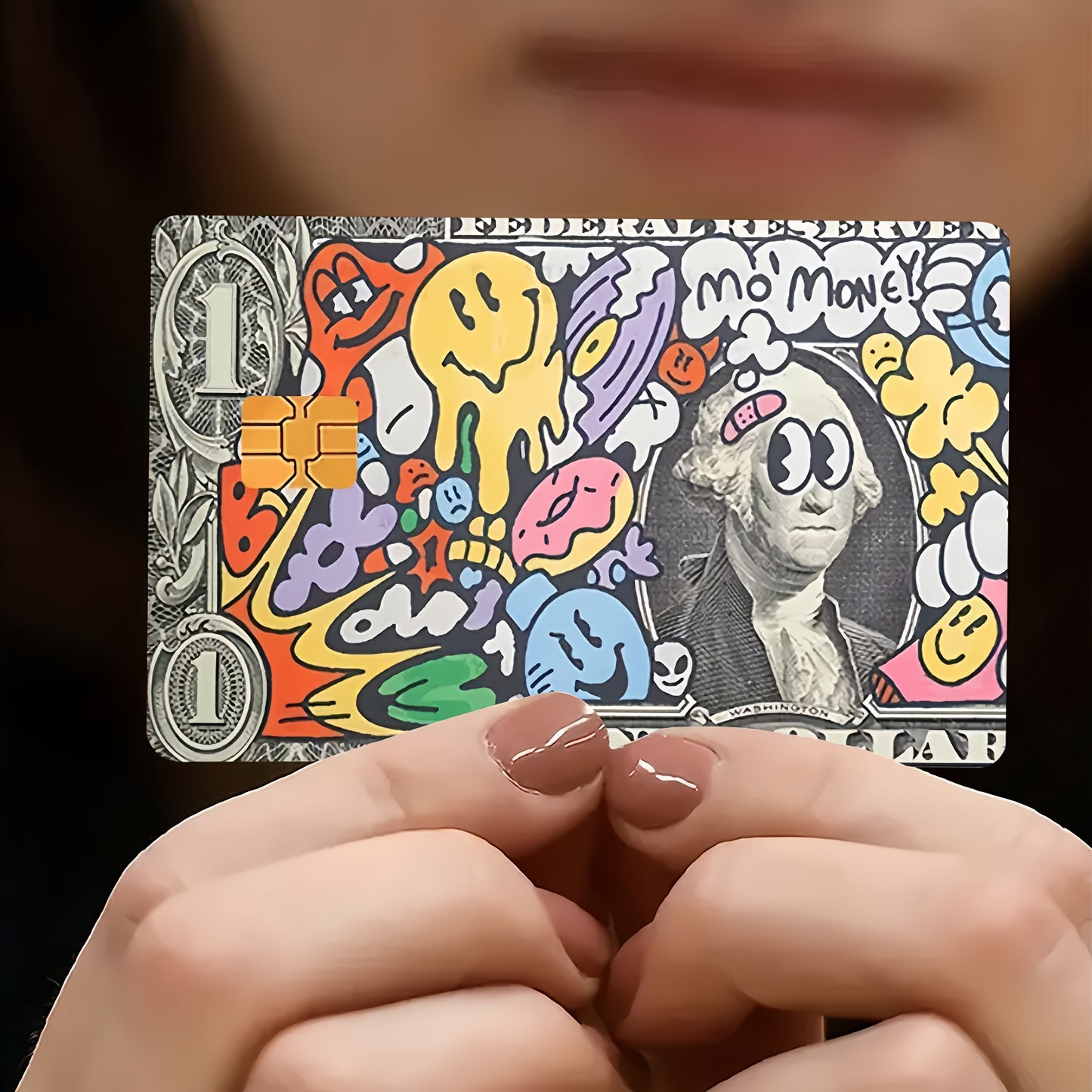 2pcs Vibrant Dollar Design Waterproof Vinyl Stickers, Credit Card Light Beige Covers, Ultra-Thin, High-Quality, Scratch-Resistant, Suitable for Credit Cards, Bank Cards, Transit Cards, Removable Self-Adhesive for Most Cards,
