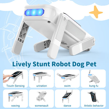 [Special Offer] [Flash ]Intelligent Robot Dog, 2.4GHz Remote Control Toy Dog, With A Maximum Remote Control Distance Of 99Ft, AI Voice Control Can Be Connected, Programming Actions To Mobile Apps, Can Dance, Telling Stories,