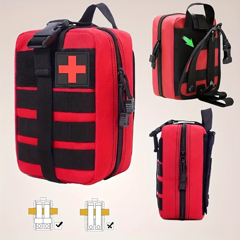 333pcs Professional-Grade First Aid Kit, 33 Unique Items for Outdoor Survival - Includes Scissors, Tweezers, Splint, Whistle, And More - Ideal for Hiking, Camping, Hunting, Car, Boat, Travel, And Exploration - Perfect Gift fo